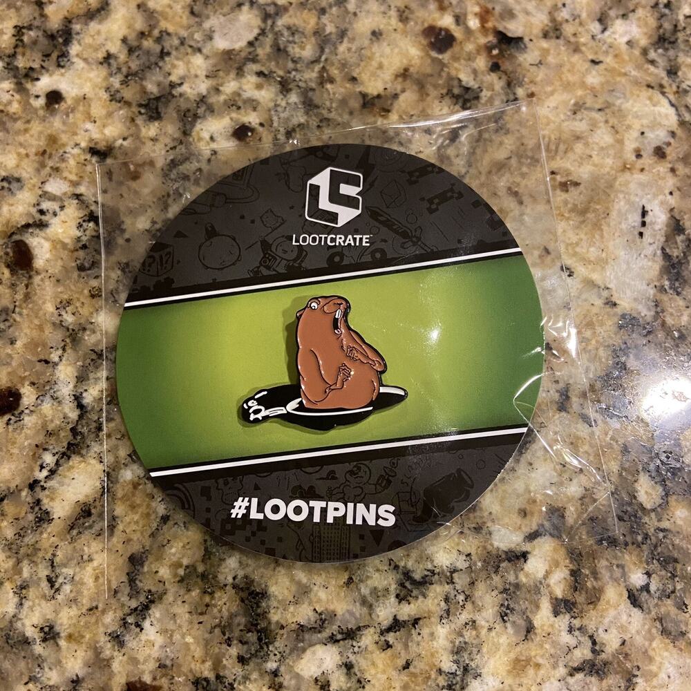Loot Crate LootPins Groundhog Shadow Pin Groundhog Day October 2020 New Sealed